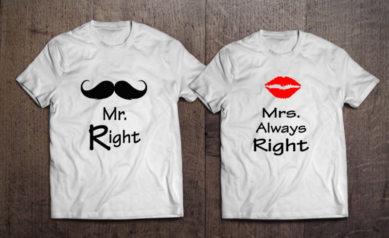 How to make your own couples t-shirts